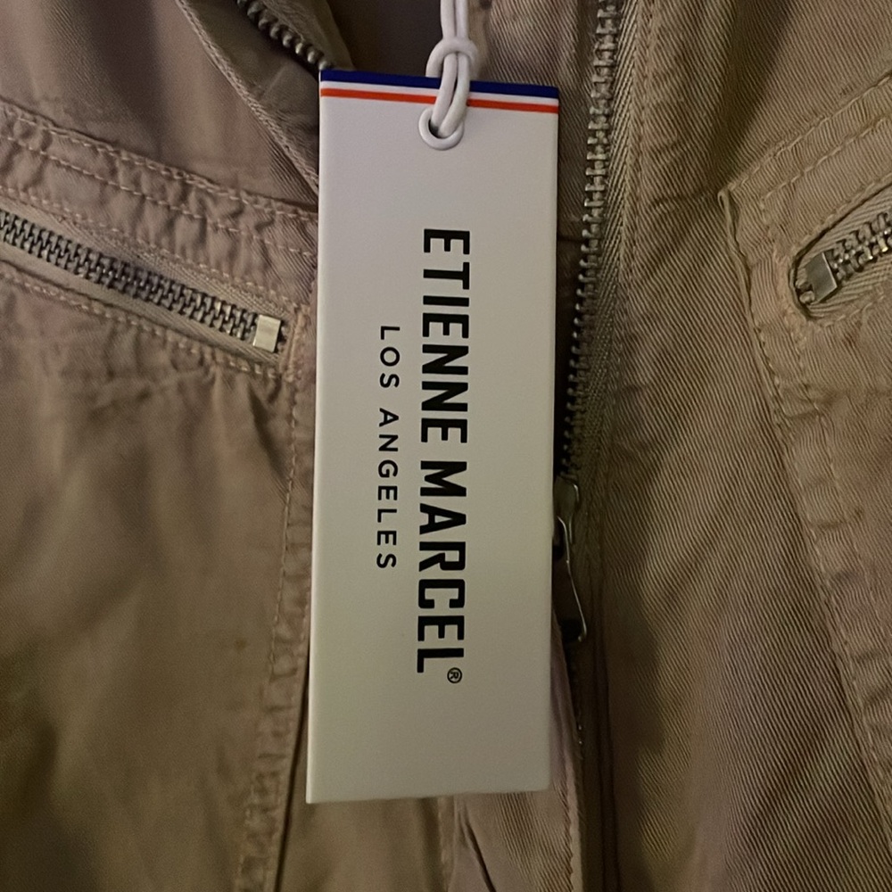 Etienne Marcel Tan Lyocell Aviator Jumpsuit - Picture 5 of 5